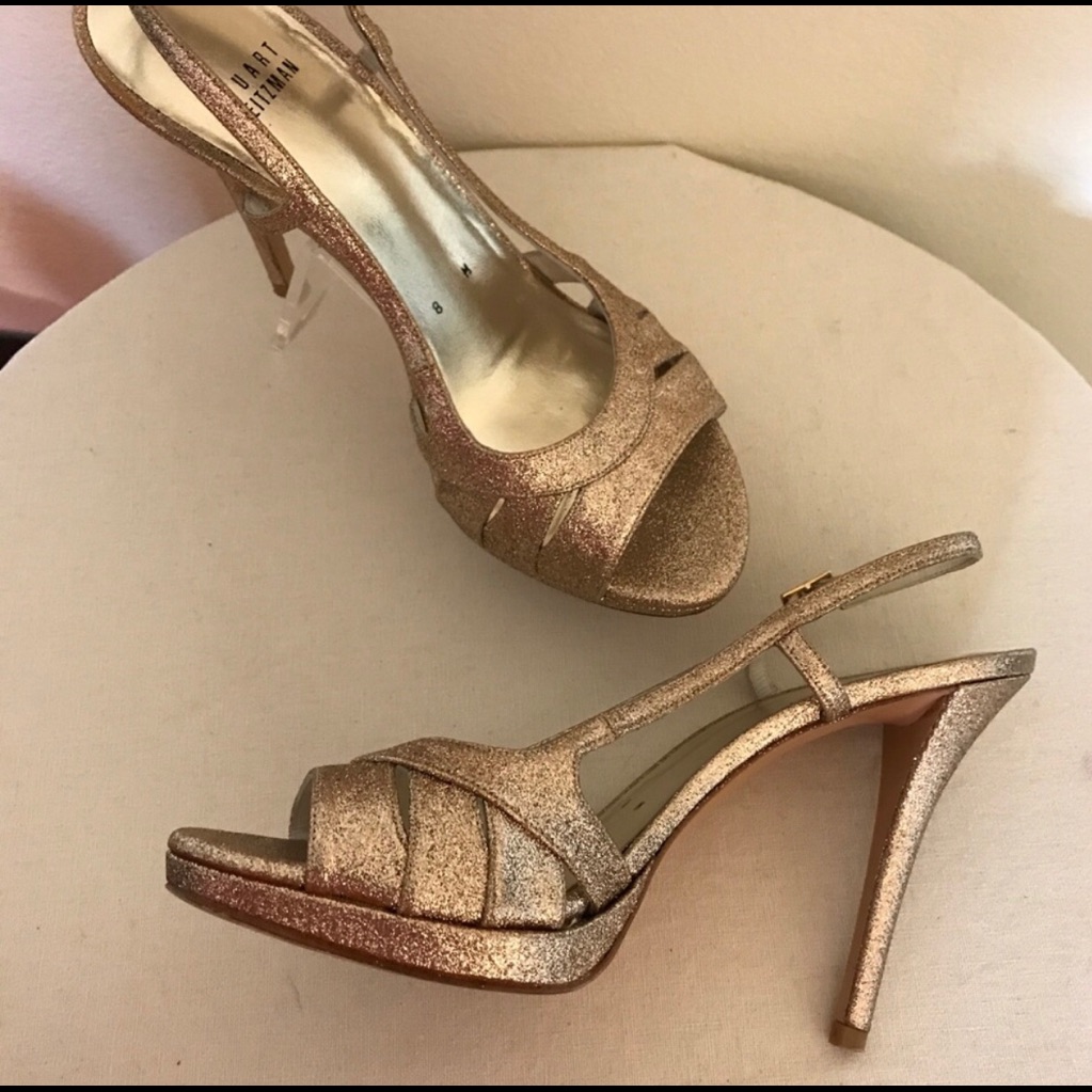 Stuart Weitzman Gold Heels